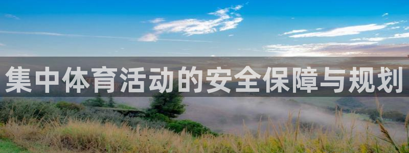 vsport体育：集中体育活动的安全保障与规划